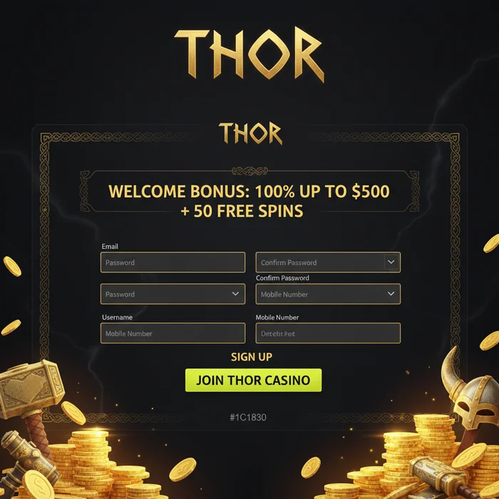 Thor Casino Signup